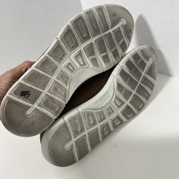 Johnston Murphy Men 10M Holden Plain Toe Brown Tumbled Nubuck Oxfords Sheepskin - Picture 10 of 10